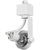 Track light Fixture - Gimbal Ring - White - MR16 GU10 Base Thumbnail