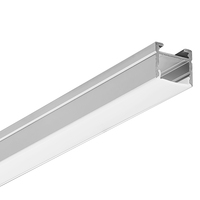 6.56 ft. Anodized Aluminum - Surface Mount Channel Extrusion - Silver - For 0.59 in. LED Tape Light and Strip Light - PLT-12878