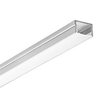 6.56 ft. Anodized Aluminum - Surface Mount Channel Extrusion - Silver - For 0.59 in. LED Tape Light and Strip Light - PLT-12874