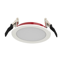 1140 Lumens - 14 Watt - 6 in. Color Selectable Fire Rated LED Downlight Fixture - Hardwire - Kelvin 2700-3000-3500-4000-5000 - 100 Watt Incandescent Equal - Round - White Trim - 90 CRI - 120 Volt - PLT-12994