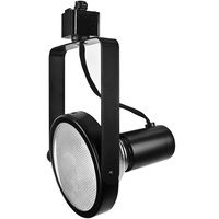 Track Light Fixture - Gimbal Ring - Black - Operates 150 Watt PAR38 - Halo Track Compatible - 120 Volt - Nora NTH-108B/A