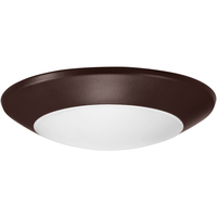 1000 Lumens - Bronze Trim - 15 Watt - Natural Light - 6 in. Color Selectable LED Surface Mount Downlight Fixture - Hardwire - Kelvin 2700-3000-3500-4000-5000 - 85 Watt Incandescent Equal - Round -  90 CRI - PLT-20279