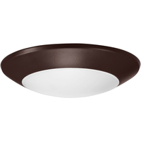 1000 Lumens - 15 Watt - Natural Light - 6 in. Color Selectable LED Surface Mount Downlight Fixture - Hardwire - Kelvin 2700-3000-3500-4000-5000 - 85 Watt Incandescent Equal - Round - Bronze - 90 CRI - PLT-20279