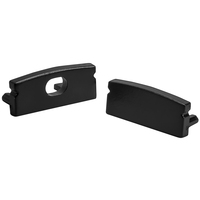 End Caps With and Without Hole - Black - See Description for Compatible SKUs - 2 Pack - PLT-12865