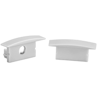 End Caps With and Without Hole - Gray - See Description for Compatible SKUs - 2 Pack - PLT-12871