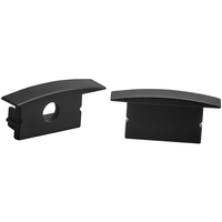 End Caps With and Without Hole - Black - See Description for Compatible SKUs - 2 Pack - PLT-12872