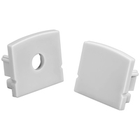 End Caps With and Without Hole - Gray - See Description for Compatible SKUs - 2 Pack - PLT-12879
