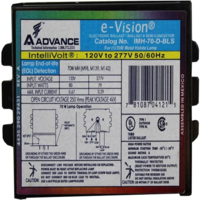 Advance IMH70DBLSM - 70 Watt - Electronic Metal Halide Ballast - ANSI C98/M98, C139/M139, or M143 - 120-277 Volt - Power Factor 90% - Max Temp. Rating 185 Deg. F - Bottom Leads with Mounting Feet