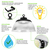 14,600 Lumens - 100 Watt - 5000 Kelvin - UFO LED High Bay Sensor Ready Light Fixture With Direct and Indirect Light Thumbnail