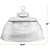 21,450 Lumens - 150 Watt - 5000 Kelvin - UFO LED High Bay Sensor Ready Light Fixture With Direct and Indirect Light Thumbnail