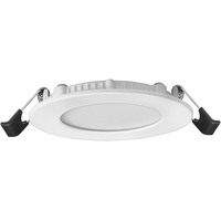 410 Lumens - 7 Watt - Natural Light - 3.5 in. Color Selectable New Construction LED Downlight Fixture - Hardwire - Kelvin 2700-3000-3500-4000-5000 - 40 Watt Incandescent Equal - Round - White Trim - 90 CRI - 120 Volt - PLT-20273