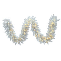 LED 9ft Garl Sparkle Wht Spruce