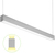4 ft. Color Selectable Architectural LED Linear Fixture - Up/Down Light - 6200 Total Lumens - Silver Thumbnail