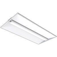 6250 Lumen Max - 50 Watt Max - 2 x 4 Water and Color Selectable LED Troffer Fixture - Watts 35-40-45-50 - Kelvin 3000-3500-4000-5000 - 120 Volt - Archipelago Lighting LPVT24-3550CS