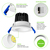 600 Lumens - 8 Watt - 3 in. Color Selectable LED Downlight Fixture Thumbnail