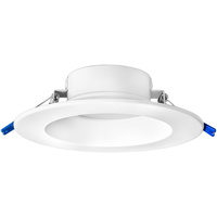 1300 Lumens - 15 Watt - Natural Light - 6 in. Color Selectable New Construction LED Downlight Fixture - Hardwire - Kelvin 2700-3000-3500-4000-5000 - 120 Watt Incandescent Equal - Round - White Trim - 90 CRI - 120-277 Volt - PLT-20271