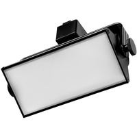 Natural Light - 14 Watt - 1026 Lumens - Color Selectable LED Track Light Fixture - Linear Wall Wash - Kelvin 2700-3000-3500-4000-5000 - Black - Halo Track Compatible - 90 CRI - 120 Volt - PLT-12837