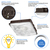 13,000 Lumens - 100 Watt - 5000 Kelvin - LED Canopy Fixture Thumbnail