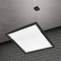 2 x 2 Architectural LED Pendant Fixture with Up/Down Light - 5795 Total Lumens - Black - Wattage and Color Selectable  - 50 Watt Max - PLT PremiumSpec - PLT-90383