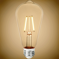 250 Lumens - 2.5 Watt - 3000 Kelvin - LED Edison Bulb - 5.5 in. x 2.5 in. - 25 Watt Equal - 120 Volt - PLT-12671