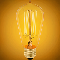 40 Watt - Edison Bulb - Incandescent Vintage Light Bulb - 120 Lumens - Medium Base - Amber Tinted - 120 Volt - Bulbrite 134019