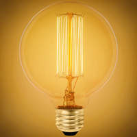 40 Watt - Incandescent Globe - 5.125 in. x 3.75 in. - Vintage Light Bulb - Medium Base - 135 Lumens - 120 Volt - ALB40WVSG30CL