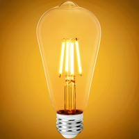 450 Lumens - 5 Watt - 2400 Kelvin - LED Edison Bulb - 5.5 in. x 2.5 in. - 40 Watt Equal - 92 CRI - 120 Volt - PLT-12834