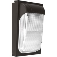 2950 Lumens - 22 Watt - 4000 Kelvin - LED Wall Pack Fixture - 134 Lumens Per Watt - 100 Watt Metal Halide Equal - Integrated Photocell - 120-277 Volt - Lithonia TWX1 LED P2 40K MVOLT PE DDBTXD