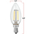 250 Lumens - 2 Watt - 2700 Kelvin - LED Chandelier Bulb - 3.9 in. x 1.4 in. Thumbnail