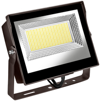 10,818 Lumens - 80 Watt - Color Selectable LED Flood Light Fixture - Kelvin 3000-4000-5000 - 135 Lumens Per Watt - Replaces a 250 Watt Metal Halide - Yoke Mount - 120-277 Volt - PLT-13094