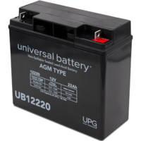 12 Volt - 22 Ah - T4 Terminal - UB12220 - AGM Battery - UPG 40696