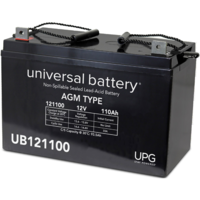 12 Volt - 110 Ah - L3 Terminal - UB121100 (Group 30H) - AGM Battery - UPG D5751