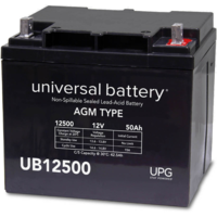 12 Volt - 50 Ah - L2 Terminal - UB12500 - AGM Battery - UPG 45977