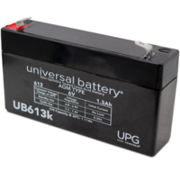 6 Volt - 1.3 Ah - F1 Terminal - UB613 - AGM Battery - UPG D5731