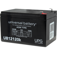 12 Volt - 12 Ah - F1 Terminal - UB12120 - AGM Battery - UPG D5744
