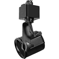 Universal Track Fixture - Black - E26 Base - Operates up to 150 Watt Max. - Halo Track Compatible - 120 Volt - Nora NTH-138B