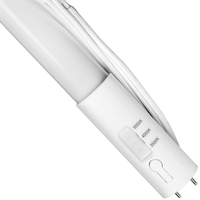 4 ft. LED T8 Tube with Emergency Backup - Color Selectable - 2000 Lumens - Type B - Operates Without Ballast - F32T8 Replacement - 12.5 Watt - Kelvin 3500-4000-5000 - Single-Ended Power - 120-277 Volt - Case of 10 - PLT-90377