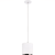 6 in. x 6 in. Wattage Selectable LED Pendant Fixture - Chrome Baffle - White Finish Thumbnail