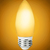 Natural Light - 250 Lumens - 3 Watt - 2400 Kelvin - AmberGlow LED Chandelier Bulb - 3.8 in. x 1.4 in. Thumbnail