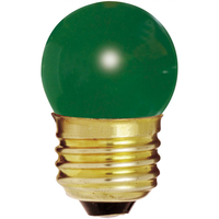GREEN 7.5W 120V S11 E26 CARD