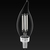 500 Lumens - 5.5 Watt - 3000 Kelvin - LED Chandelier Bulb - 4.2 in. x 1.4 in. Thumbnail