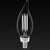 Natural Light - 500 Lumens - 5.5 Watt - 3000 Kelvin - LED Chandelier Bulb - 4.2 in. x 1.4 in. Thumbnail