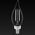 300 Lumens - 3.5 Watt - 2700 Kelvin - LED Chandelier Bulb - 4.2 in. x 1.4 in. Thumbnail