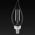 Natural Light - 300 Lumens - 3.5 Watt - 2700 Kelvin - LED Chandelier Bulb - 4.2 in. x 1.4 in. Thumbnail