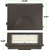 8250 Lumen Max - 60 Watt Max - Wattage and Color Selectable Full Cutoff LED Wall Pack Fixture Thumbnail