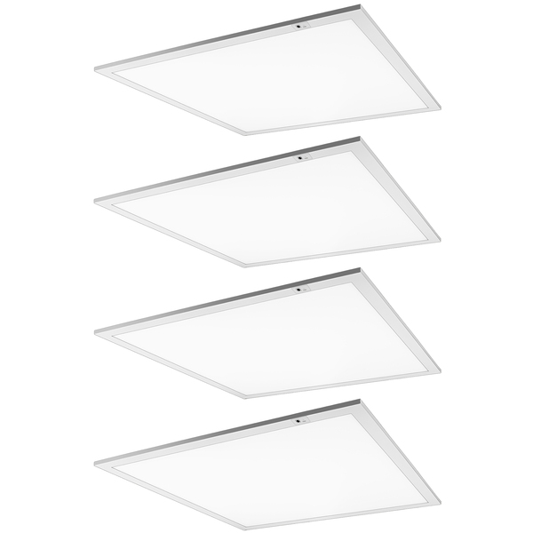 5220 Lumen Max - 40 Watt Max - 2 x 2 Wattage and Color Selectable LED Panel Fixture with Emergency Backup