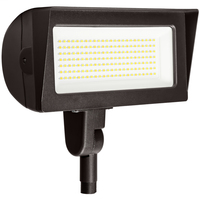 8475 Lumen Max - 60 Watt Max - Wattage and Color Selectable LED Flood Light Fixture - Watts 36-48-60 - Kelvin 3000-4000-5000 - Knuckle Mount - 120-277 Volt - PLT PremiumSpec PLT-12978