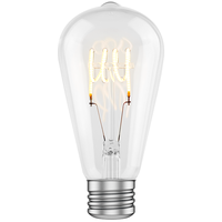 250 Lumens - 4.5 Watt - 2100 Kelvin - LED Edison Bulb - 5.38 in. x 2.5 in. - 40 Watt Equal - 120 Volt - Green Creative 37092