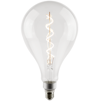 4.5 Watt - 2100 Kelvin - LED Oversized Vintage Light Bulb - 11.3 in. x 6.3 in. - 300 Lumens - Medium Base - Clear - 120 Volt - Green Creative 37096