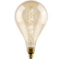 4.5 Watt - 2000 Kelvin - LED Oversized Vintage Light Bulb - 11.3 in. x 6.3 in. - 300 Lumens - Medium Base - Tinted - 120 Volt - Green Creative 37097